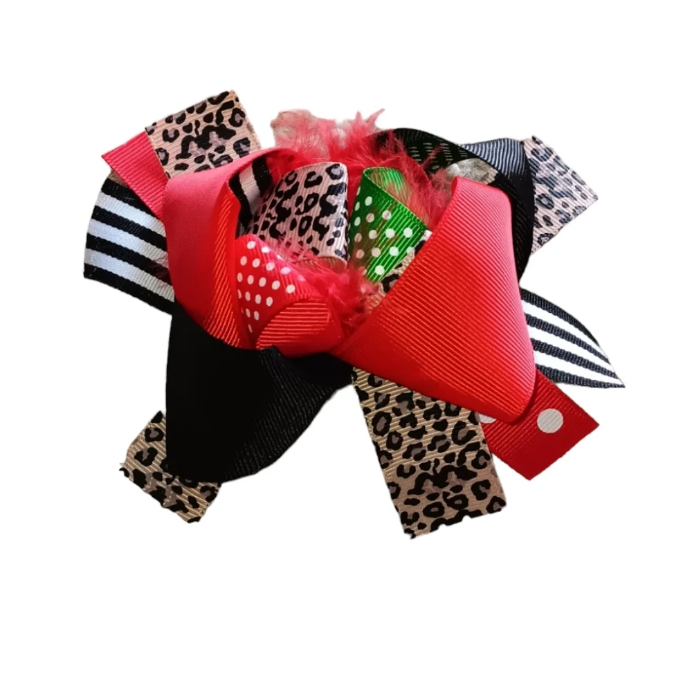 - PRETTY GIRL (4) HOLIDAY HAIR BOWS